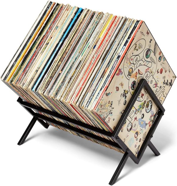 Metal Frame Vinyl Record Storage Rack - Image 2