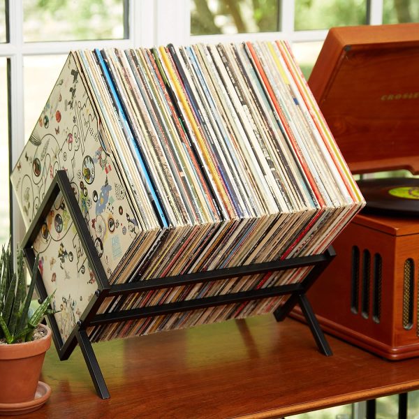 Vinyl record storage holder