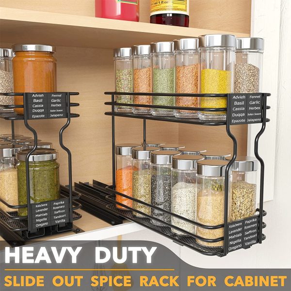 Kitchen under cabinet Slide Out Seasoning Organizer - Image 2
