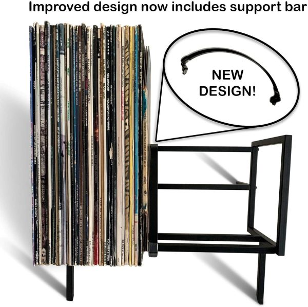 Metal Frame Vinyl Record Storage Rack - Image 6