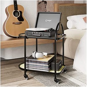 Modern Mobile Record Player Stand