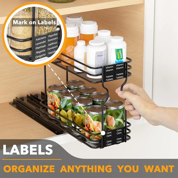 Kitchen under cabinet Slide Out Seasoning Organizer - Image 6
