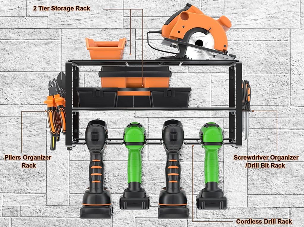 Wall Mount Power Tool Organizer