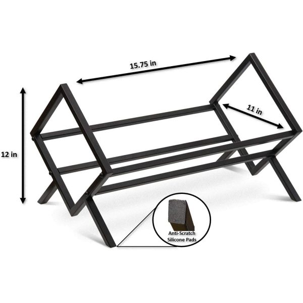 Metal Frame Vinyl Record Storage Rack - Image 3