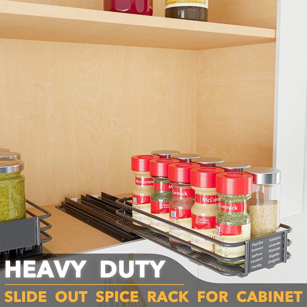 Kitchen under cabinet Slide Out Seasoning Organizer - Image 8