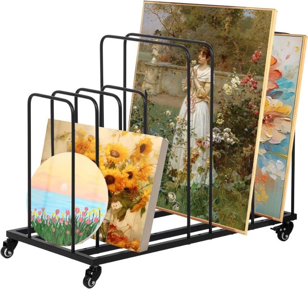 Art Drying Painting Rack with Wheels