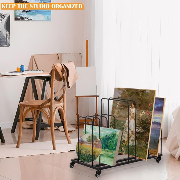 Art Drying Painting Rack with Wheels - Image 3