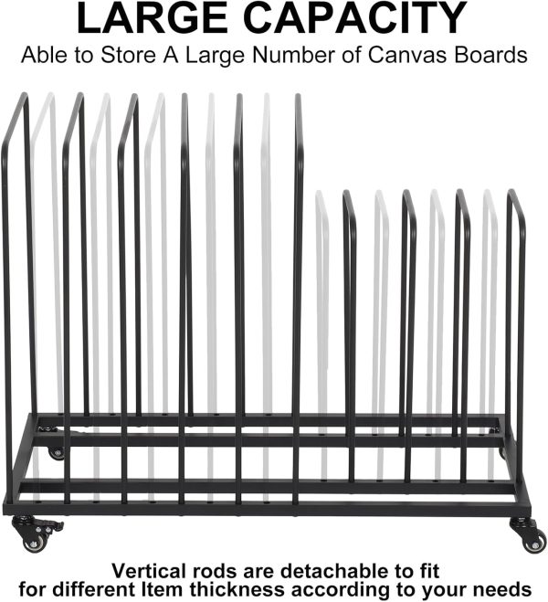 Art Drying Painting Rack with Wheels - Image 7