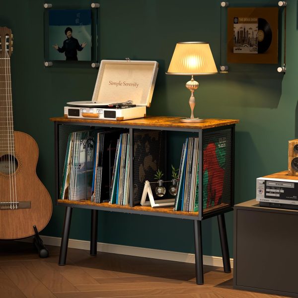 Record Player Stand with Adjustable Divider - Image 4