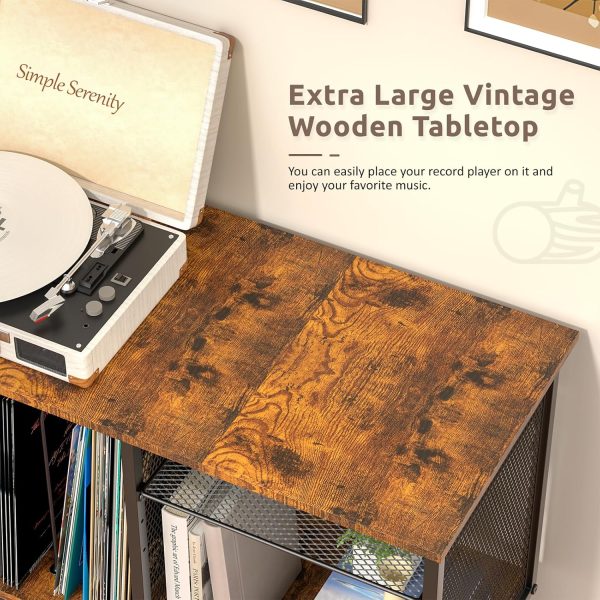 Record Player Stand with Adjustable Divider - Image 5