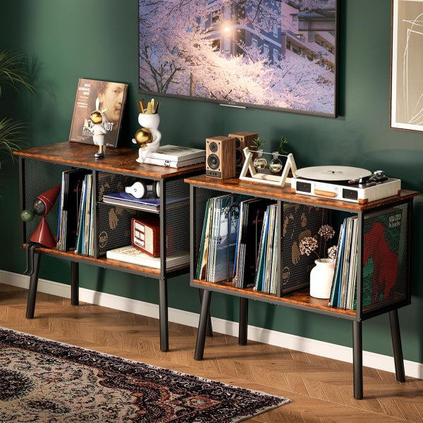 Record Player Stand with Adjustable Divider - Image 6